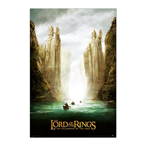 Grupo Erik: Poster Il Signore Degli Anelli - Argonath| Poster Da Parete Il Signore Degli Anelli,61X91,5Cm, Carta Lucida | Poster Da Muro, Incorniciabi