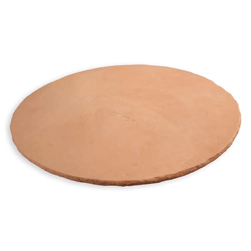 Megashopitalia Biscotto Di Casapulla Pietra Refrattaria Per Pizza Forno Fornace Saputo Made In Italy (Tonda Ø31/27Xh2Cm)