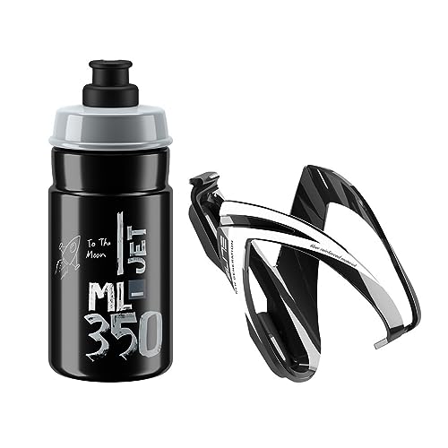 Elite Boire Bottle Jet Green Borraccia Unisex-Adulto, Multicolore, 350 Ml