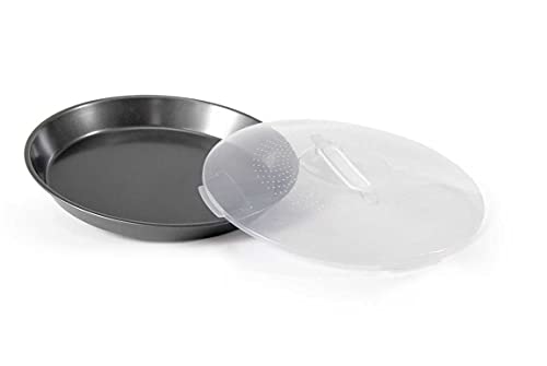 Gicos Import Export Srl Teglia Tonda Antiaderente Con Coperchio 31 * 4 Cm Emm-815812