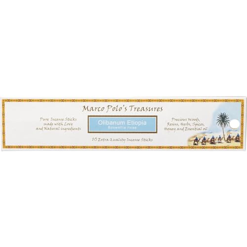 Olibanum Etiopia - Ecocert - Incenso Marco Polo 10 Bastoncini - Natural Incenso Company