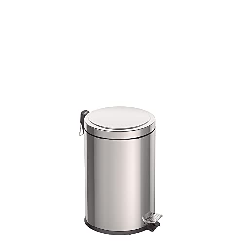 Tramontina Pattumiera Con Pedale, 20 Litri, Per Interni Ed Esterni, In Acciaio Inox, Diametro 29,5 Cm X Altezza 46 Cm, Codice Prodotto: 94538120