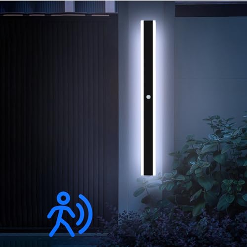 Ankboy Lunga Applique Da Esterno Con Sensore Di Movimento 120Cm Impermeabile Lampade Da Parete Esterno/Interno Con Sensore Movimento Led 40W Per Garag