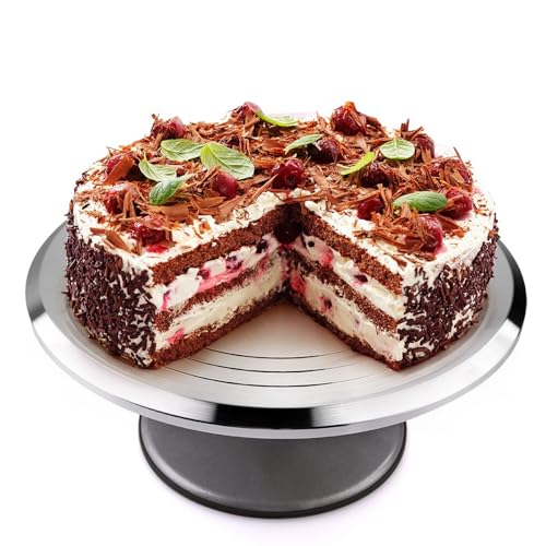 Uten Piatto Girevole Per Torte, 12 Pollici Alzata Per Dolci, Tortiera In Alluminio, Base Per Fare Torte, Cottura Al Forno