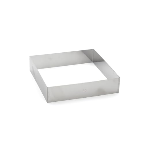 De Buyer Acciaio Stampo Quadrato Cm. 20X20, Inossidabile, 20 X 20 Cm
