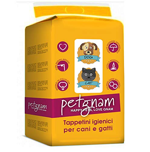 Petgnam 100 Tappetini Igienici 60X90 Traversine Traverse Per Cani Super Assorbenti Con Bordi Adesivi Utile Per Cane E Gatto