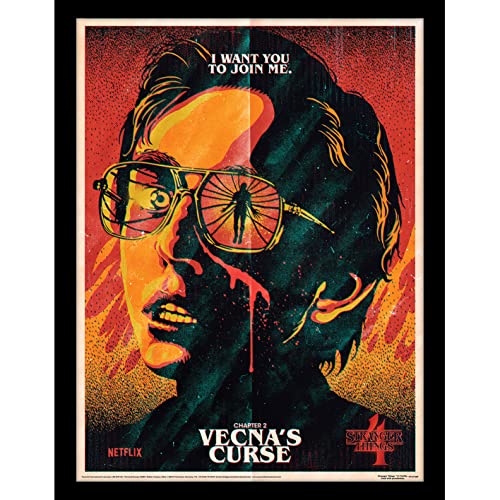 Pyramid International Poster Stranger Things (Design Della Maledizione Di Vecna) 30 Cm X 40 Cm