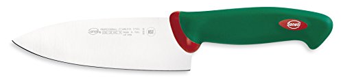 Sanelli Premana Professional Coltello Deba, Acciaio Inossidabile, Verde/Rosso, 29.0X3.0X5.5 Cm
