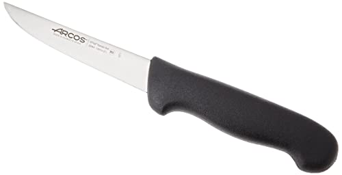 Arcos Serie 2900, Coltello Disosso, Lama Acciaio Inossidabile Nitrum 130 Mm, Manico Polipropilene, Colore Nero