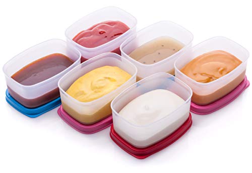 Signora Ware Contenitori Riutilizzabili In Plastica Per Alimenti, Impilabili, Ermetici, Per Snack, Picnic, Picnic E Molto Altro Ancora, Set Da 170-85