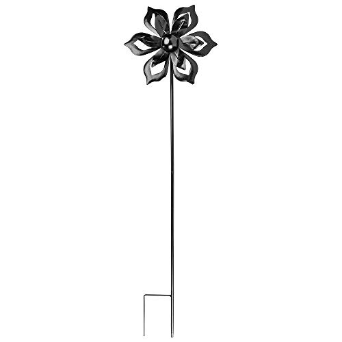 Ideen Mit Herz Girandola In Metallo | Per Il Giardino | Nero | Scacciapensieri | Decorazione Da Giardino | Ideale Per Dipingere E Decorare (Design 5 |