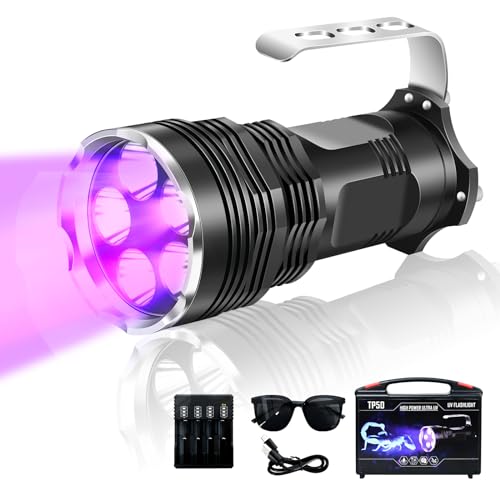 Ultrafire Torcia Uv 395 Nm Led Luce Nera, 50 W, Luce Ultravioletta Ad Alta Risoluzione, Ampia Portata Per Caccia Allo Scorpione, Indurimento Della Res