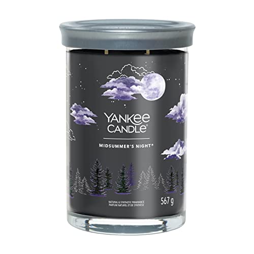 Yankee Candle Signature Candela Profumata | Notte Di Mezza Estate In Tumbler Grande | Candele Di Miscela Di Cera Di Soia Lunga Durata | Regalo Perfett