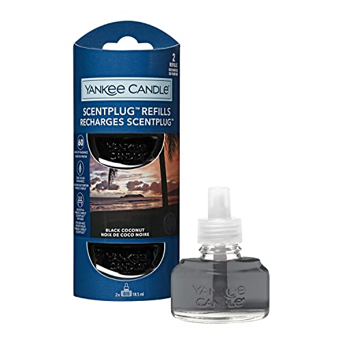 Yankee Candle Ricariche Fragranza Scentplug | Olio Per Profumatore D'Ambiente Elettrico Noce Di Cocco Nera | Durata Della Fragranza: Fino A 60 Giorni