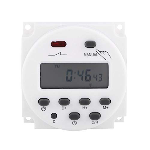Timer 220V Digitale Lcd Interruttore Orario Programmabile Settimanale Del Microcomputer 17On E 17Off Relay Timer(220V)