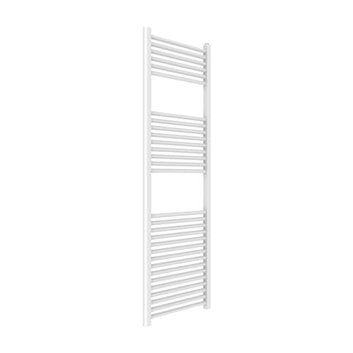 Kiamami Valentina Scaldasalviette Da Bagno 50X150 In Acciaio Bianco