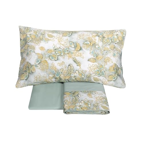 Fazzini Chinoiserie Completo Lenzuola - Taglia: 2 Piazze,Colore: Chscobo - Surf