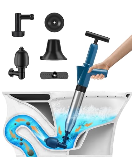 Sturalavandino, Kit Blaster Di Scarico Dell'Aria Ad Alta Pressione, Attrezzatura Manuale Potente Della Draga Pneumatica, Sbloccaggio Di Scarico Per La