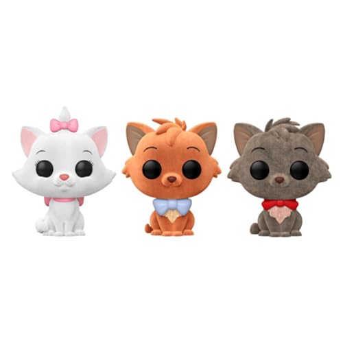 Marie, Toulouse And Berlioz (Flocked) - Disney100