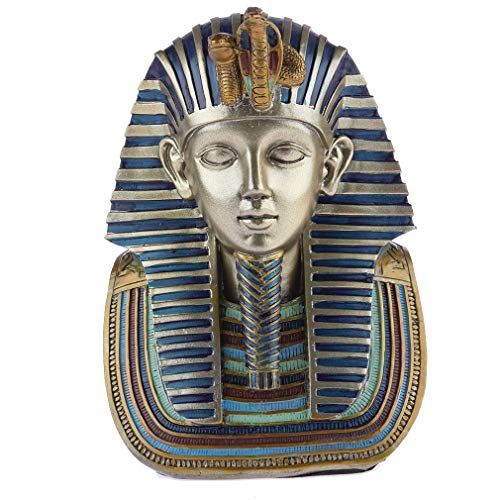Lachineuse - Busto Faraone Ramses Ii 18 Cm - Decorazione Egiziana - Statuetta Decorazione Egitto Antico - Statuetta Statua Dio - Busto Egiziano Dorato