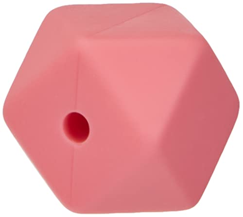 Rayher Perle Silicone Esagonali, 14Mm Ø, Rosa Tonalità, 14Mmø, 10 Unità