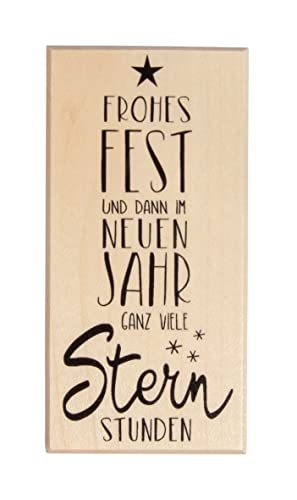 Rayher Timbro Sternstunden, 5X10Cm, 29243000, Legno, Multicolore, Normale