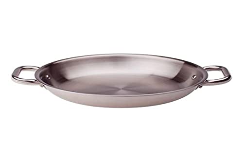 Pentole Agnelli Alix110Alin20 Tegame Con Maniglie, Alu-Inox, 20 Cm