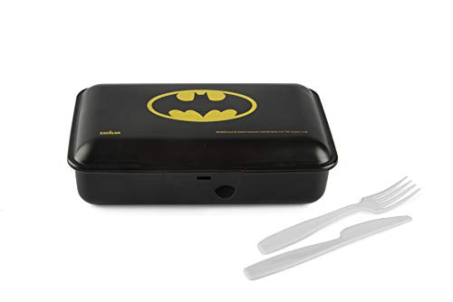 Excelsa Supereroi Contenitore Porta Pranzo Batman, Nero, 22 X 13 Cm