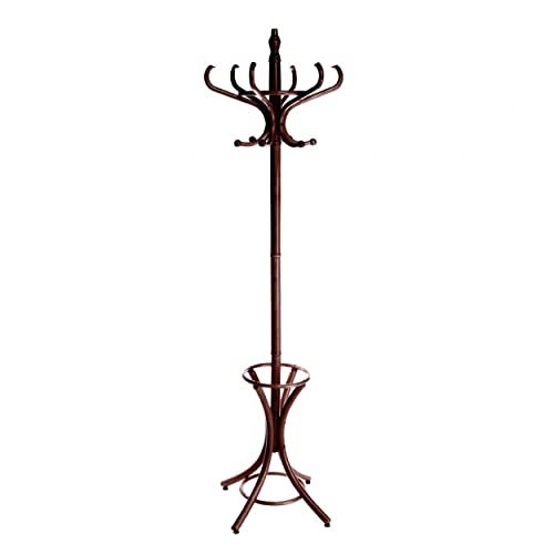 Hogar Y Mas Appendiabiti Da Terra Modello Thonet Color Mogano In Legno Naturale Casa E Altro Ancora