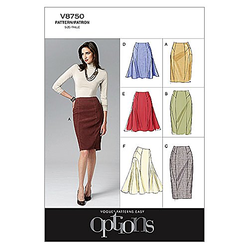 Vogue Patterns Misses' Skirt - D5 (12-14 - 16-18 - 20) Pattern