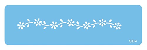 Jem Sb4 Bordo Margherite Stencil Per Cake Design, Blu