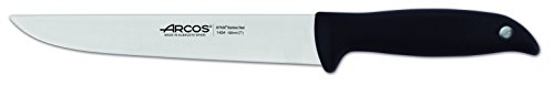 Arcos Serie Menorca, Coltello Cucina, Lama Acciaio Inossidabile Nitrum 190 Mm, Manico Polipropilene, Colore Nero