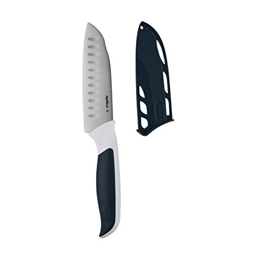 Zyliss E920214 Comfort Coltello Mini Santoku, 12Cm, Acciaio Inossidabile Giapponese, Manico Grigio, Bianco, Coltello Da Cucina, Lavabili In Lavastovig