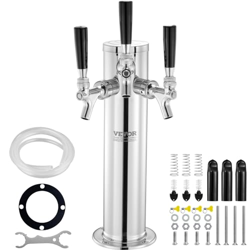 Vevor 3Tjz Spillatore Birra Alla Spina, Stainless Steel, Argento