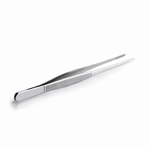 Lacor Pinze Dritte Di Precisione, Acciaio, Argento, 15'5 Cm
