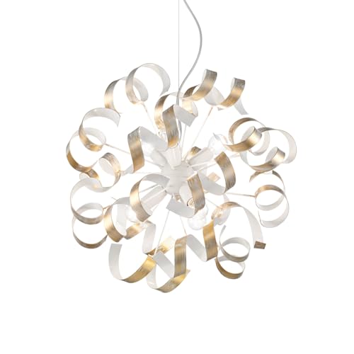 Ideal Lux Lampada A Sospensione E14, Oro, 53 X 115 Cm