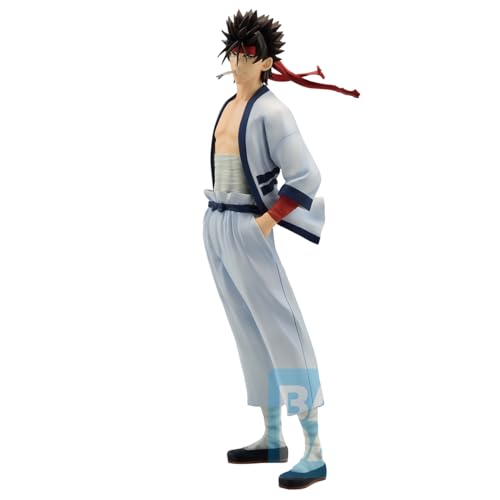 Ichibansho Figure - Rurouni Kenshin - Sanosuke Sagara, Bandai Spirits Statua Da Collezione