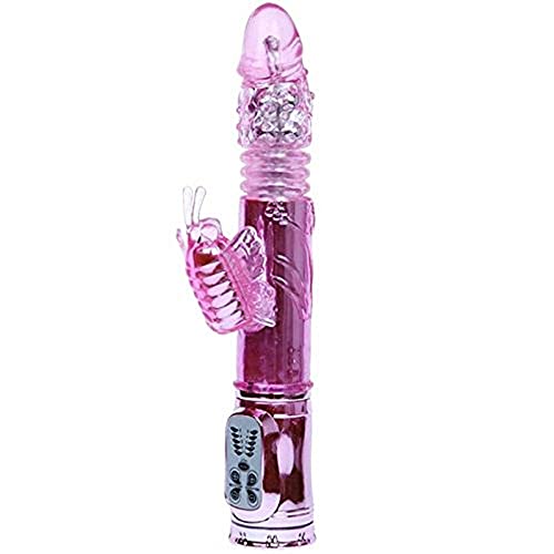 Vibrador Recargable Con Rotacion Y Estimulador Throbbing Butterfly