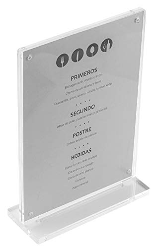 Lacor Porta Menu A4 Trasparente