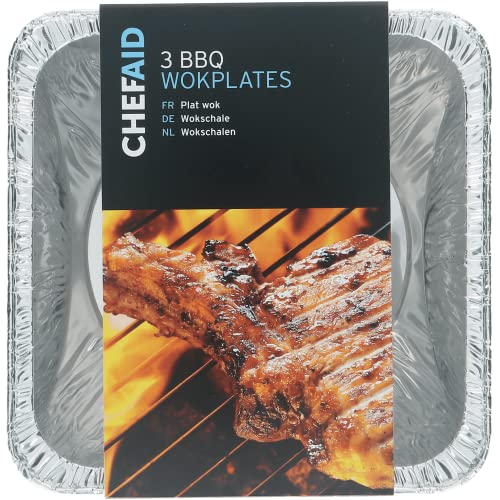 Chef Aid Bbq Groente - Ciotola Wok Per Barbecue, 3 Pezzi
