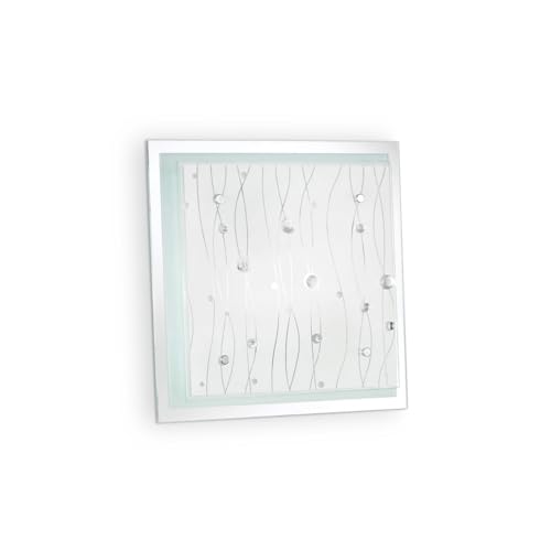 Ideal Lux Ocean Pl2 - Lampada Da Soffitto Applique, Bianco