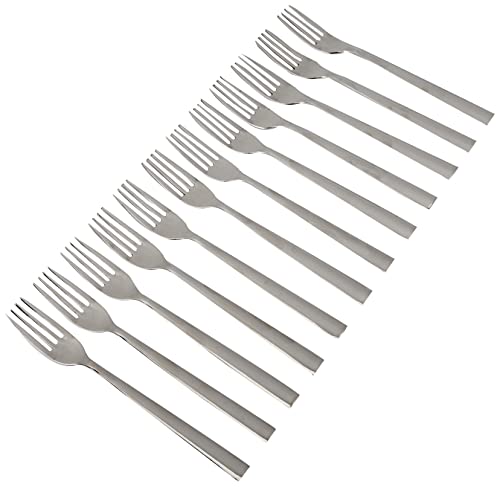 Oryx Flair Tenedor Mesa, Acciaio, Plateado, 20X5X5 Cm, 12 Unità