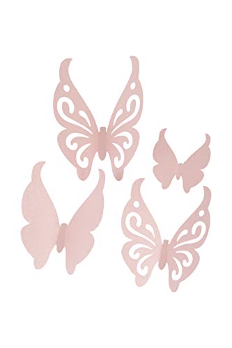 Heitmann Deco Farfalla Di Carta, Rosa, 20,5 X 16 X 1,8 Cm