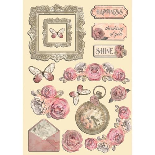 Stamperia Colored Wooden Shape A5, Multicolore, 14,8 X 21 X 0,8 Cm