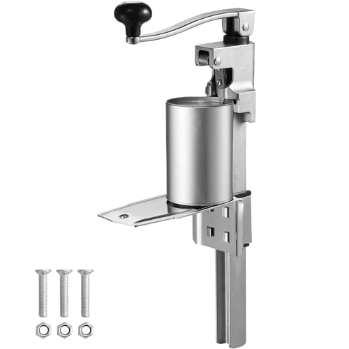 Vevor Apriscatole Manuale, Apriscatole Tavolo Per Lattine Di Grandi Dimensioni, Apriscatole Con Base, Apriscatole Industriale Ad Altezza Regolabile Pe