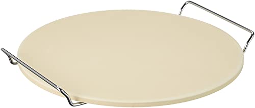 Ibili Piedra Para Pizza Con Soporte 33 Cm, Acciaio Inossidabile, 32 Cm