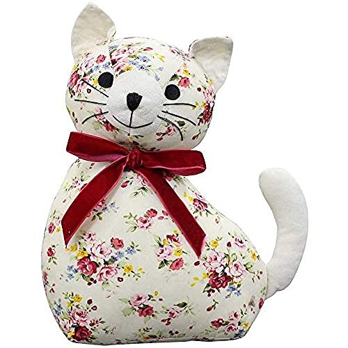 Riva Paoletti, Riva Paoletti Floral Cat Door Stop Multi, Cotone, White, One Size