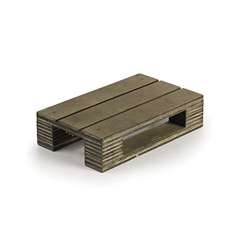 Lacor Pale Presentacion 13X8X3Cm Mini Palet Presentazione Di Alimenti, Legno, Multicolor
