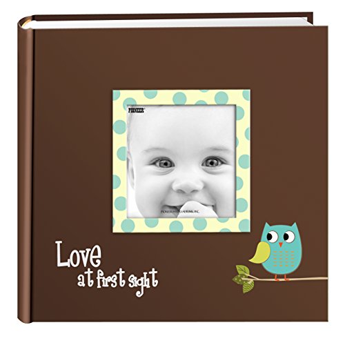 Pioneer Photo Albums 200-Pocket Ev-246Fb/O Baby Owl Stampato Designer Telaio Copertura Foto Album, Blue, 4 X 6 Inch