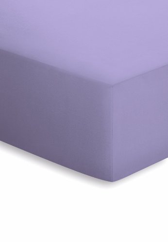 Schlafgut Lenz. Basic Mako Jersey 1P. 100X200-15001 129 Lilla, Cotone, 100X200